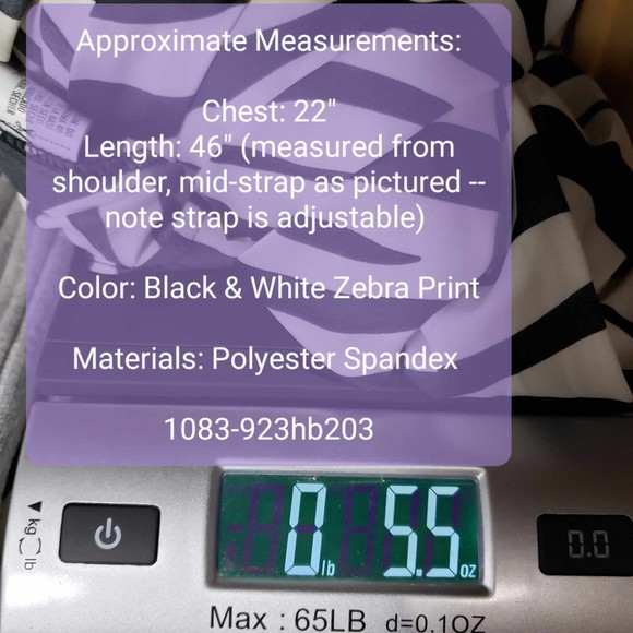 Forever 21 Plus size 1X Black & White Zebra Print Cami Maxi Dress - Picture 10 of 10